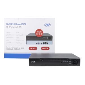 PNI IP716 16-канален 4K NVR 5MP H.265 ONVIF С Интелигентно Видеонаблюдение и Дистанционно управление
