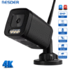 Besder WiFi Външна Стационарна 8MP 4K Bullet IP Kамера AI Разпознаване на хора Onvif за външно видеонаблюдение CCTV ICSee APP