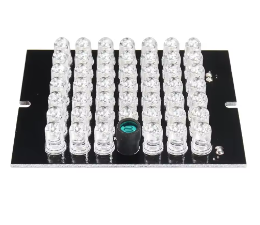 940nm Инфрачервен осветител 12V 48 LED за нощно виждане и CCTV камери - Image 5