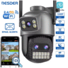 BESDER 10MP WiFi IP Камера PTZ За външно наблюдение с Двоен дисплей 10X Дигитално увеличение Детекция на хора