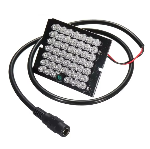 940nm Инфрачервен осветител 12V 48 LED за нощно виждане и CCTV камери