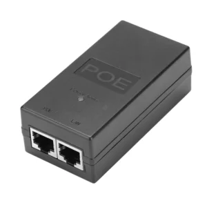 PоE Инжектор 1000Mbps 48V 0.5A 24W Захранващ Адаптер за IP камери и видеонаблюдение