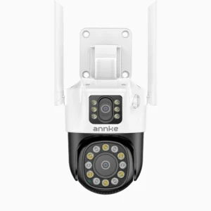 ANNKE WCD600 6MP UHD Безжична WiFi Oхранителна Kамера С Двоен обектив Нощно виждане Двупосочно аудио Работи с Alexa iCSee APP