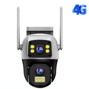 8MP 4G PTZ IP Камера с Двоен обектив Двоен екран Детекция на хора Нощно виждане V380 Pro APP