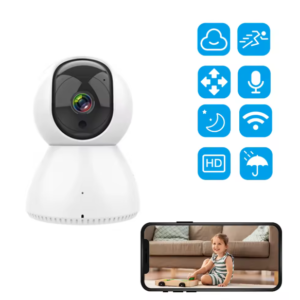 WiFi Смарт Камера/Бебефон 1080P 2MP с 360° ъгъл на видимост Нощно виждане Smart Life APP