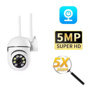 Q21S 1080P 5MP PTZ WiFi 2.4GHz Kамера с 5x цифрово увеличение Нощно виждане V380 Pro APP