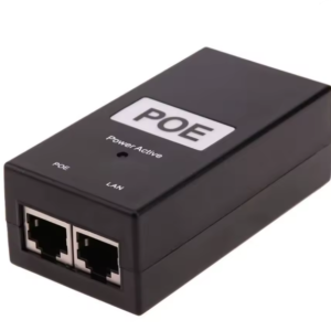 PoE Захранващ инжектор 48V 1A Съвместим със 100 Mbps Стандарт IEEE 802.3af/at