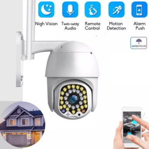 WiFi IP 5MP 4Х Zoom Камера Двупосочно аудио Цветно нощно виждане iCSee APP