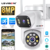 LS VISION WiFi IP PTZ 4K 8MP Камера Цветно нощно виждане Двупосочно аудио iCSee APP